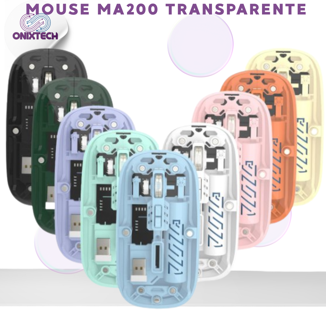 MOUSE MA200 TRANSPARENTE